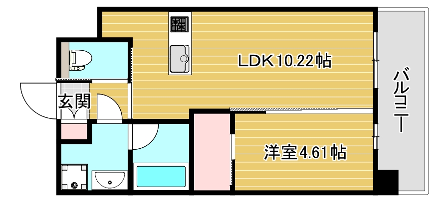 プレジオ阿波座の間取り