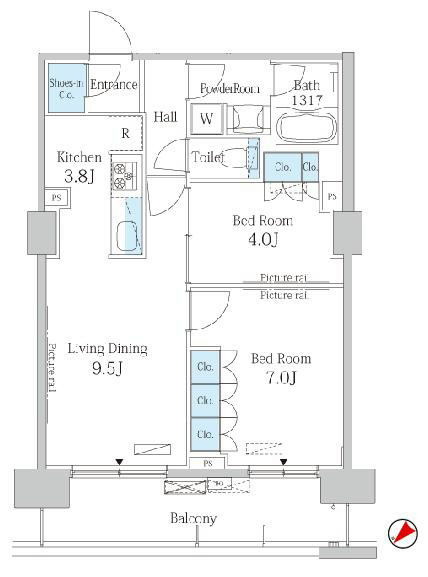 船橋市本郷町のマンションの間取り