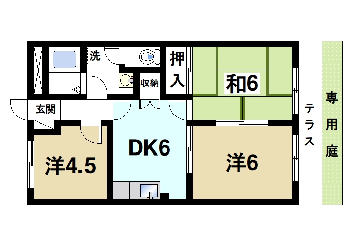 磯城郡田原本町大字藥王寺のアパートの間取り