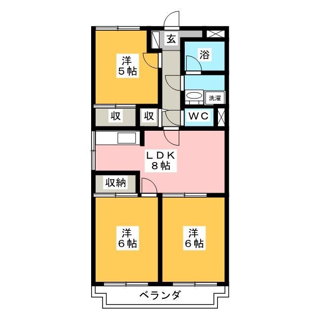 ベルクレール塩入の間取り