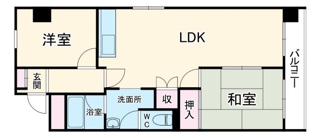 名古屋市南区平子のマンションの間取り