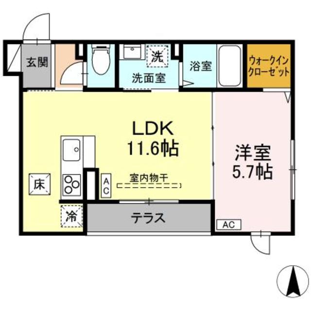 D-ROOM万願寺の間取り