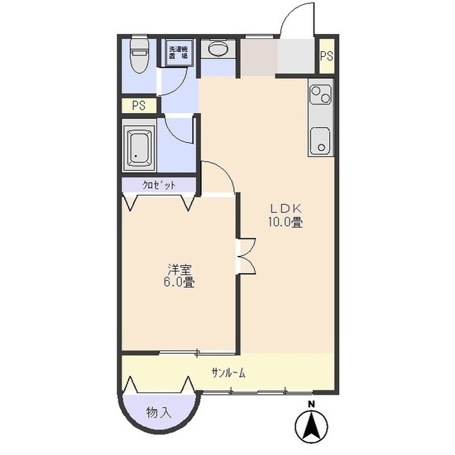 【ドリームマンション大友の間取り】