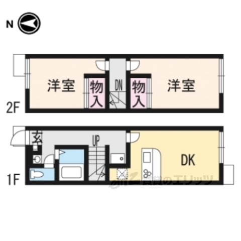 レオパレスＫＩＨＡＲＡＰａｒｔ２の間取り