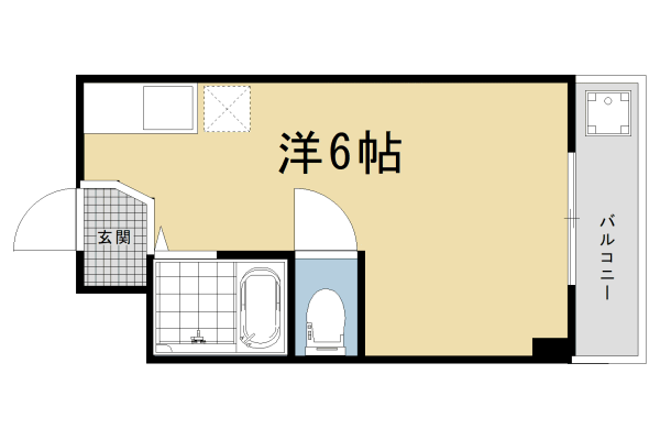 京都市南区吉祥院前田町のマンションの間取り