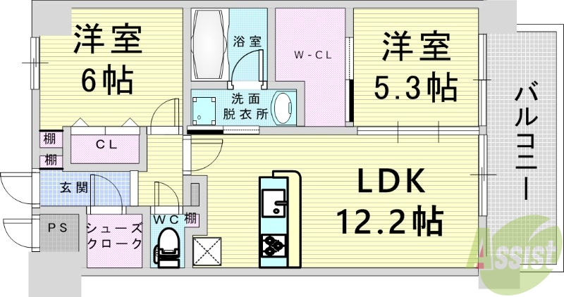 Fleurirの間取り