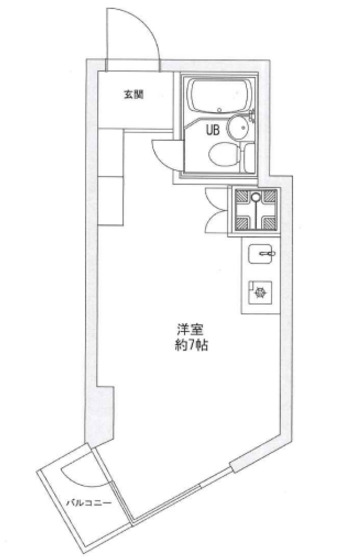 中野区東中野のマンションの間取り