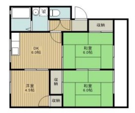 神崎郡福崎町福田のアパートの間取り