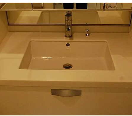 洗面設備　広い洗面スペース