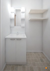 洗面設備　※イメージパース