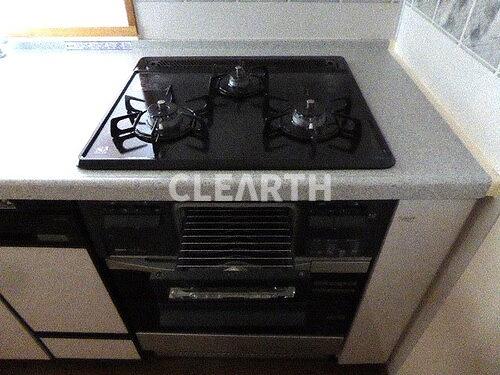 その他設備　3口ガスコンロ　※前回募集時2023年1月の写真