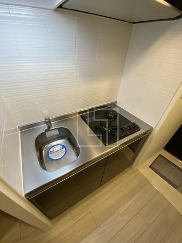 キッチン　S-RESIDENCE西長堀　２口ガスシステムキッチン