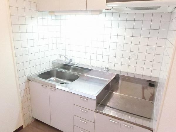 キッチン　ガスコンロ設置可！