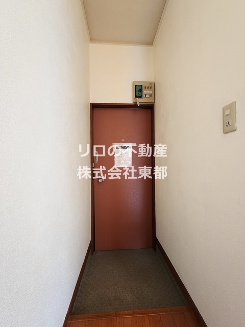 玄関　お部屋が直接見えない造りとなっております！