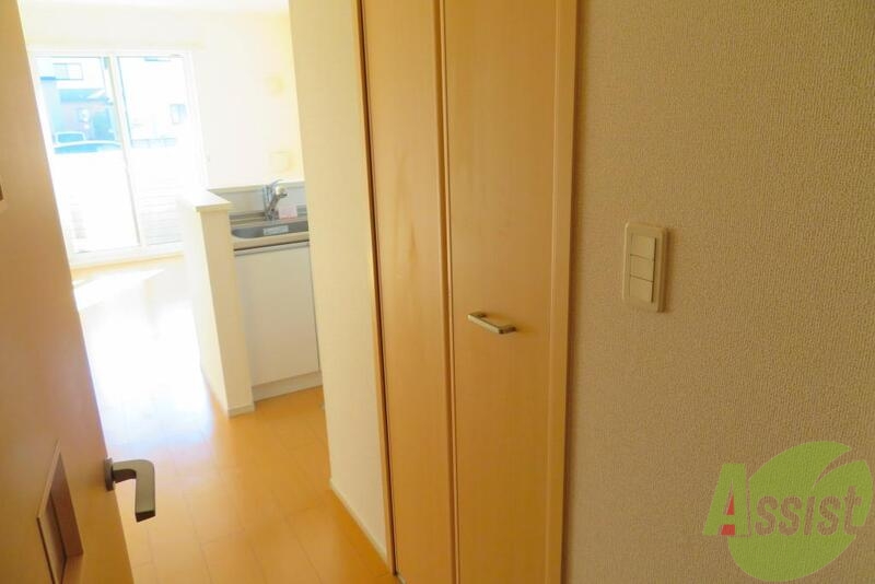 収納　こちらの扉はなんとウォークインクローゼット、嬉しいポイント