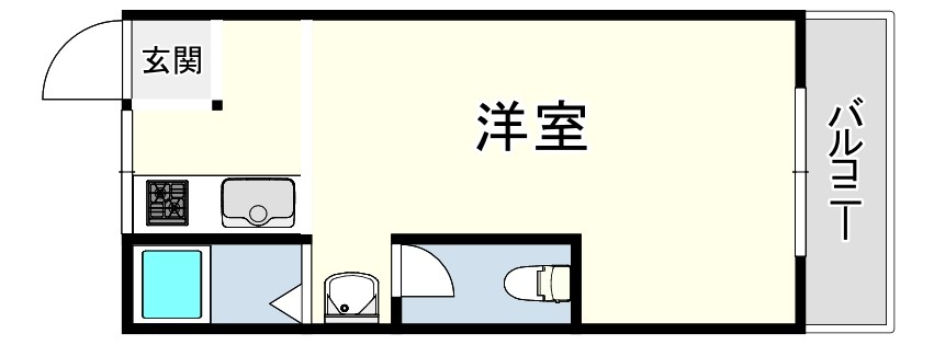 マンションカザミドリの間取り写真