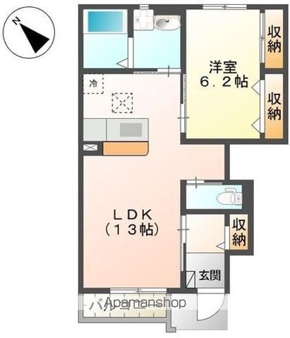 東武伊勢崎線 加須駅 徒歩19分 2階建 築10年の間取り写真