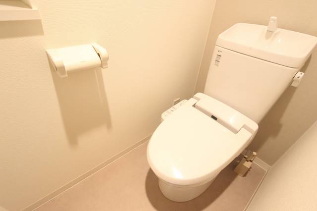 トイレ　清潔感のある色合いです