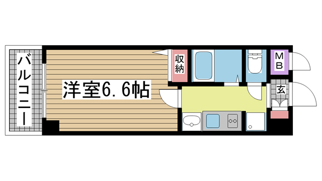 エステムコート三宮EASTIIリベルテの間取り写真
