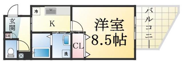 カレント スクエアの間取り写真
