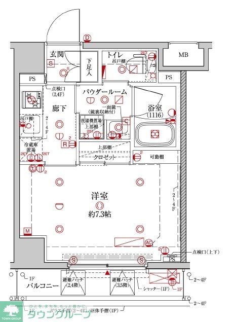 クレイシア森下ステーションサイトの間取り写真