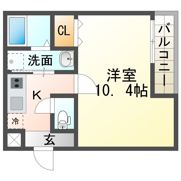 フジパレス塚口V番館の間取り写真