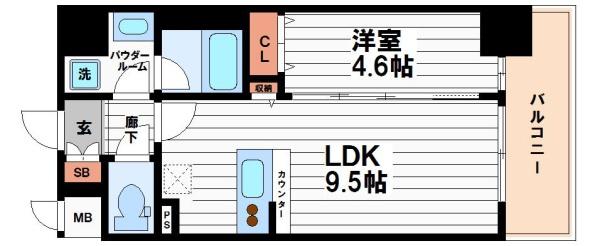 Fuku島之内の間取り写真