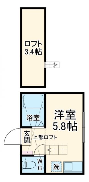 G・Aタウン白楽IIの間取り写真