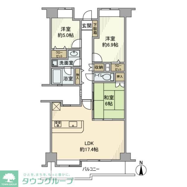 レイクヒルズ洗足公園の間取り写真
