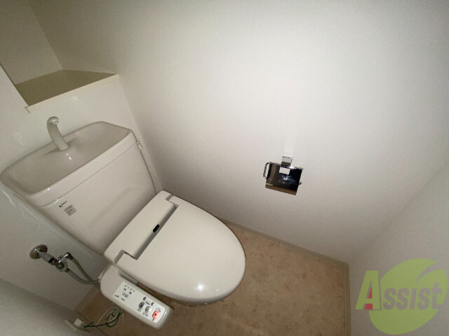 トイレ　トイレにはウォシュレットが付いているので良いですね。