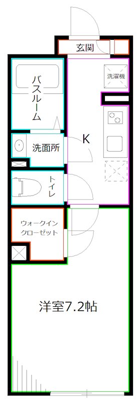 ＪＲ中央線 荻窪駅 徒歩12分 5階建 築1年の間取り写真