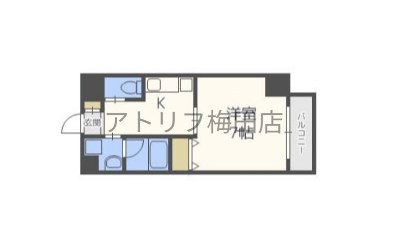 阪神本線 野田駅 徒歩10分 8階建 築12年の間取り写真