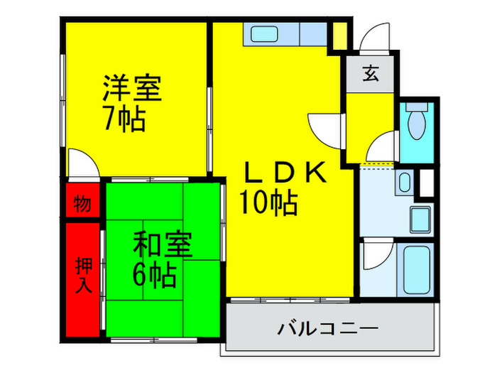 ファミ-ル甲斐の間取り写真