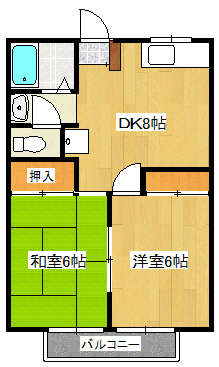 パステルコート田村の間取り