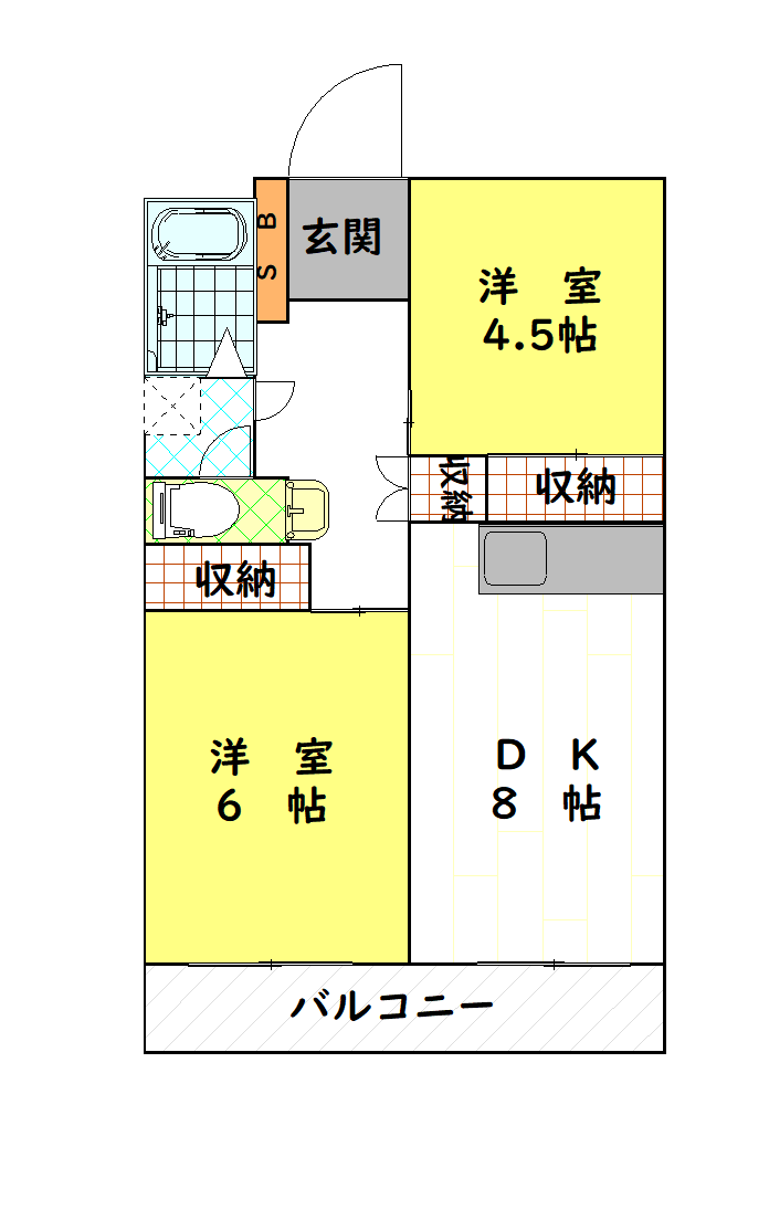 高崎ヴィレッヂの間取り