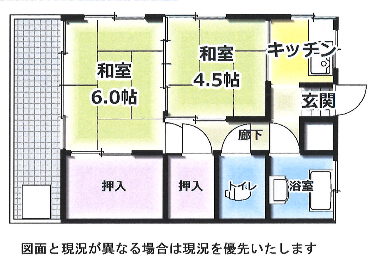 芙蓉荘の間取り