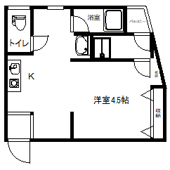 マンション大住の間取り