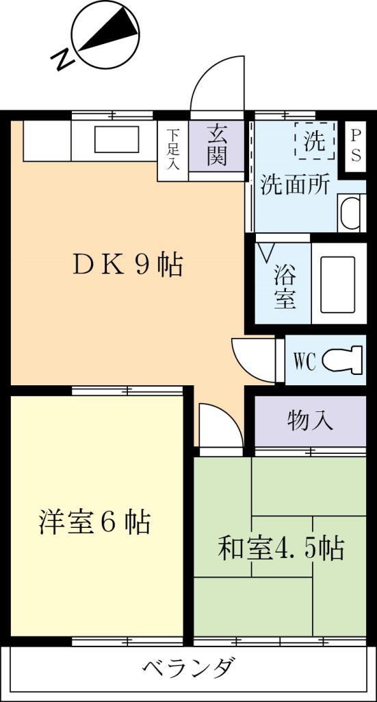 小美玉市小川のマンションの間取り