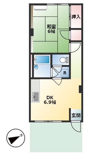 ノーヴェル城ケ崎の間取り