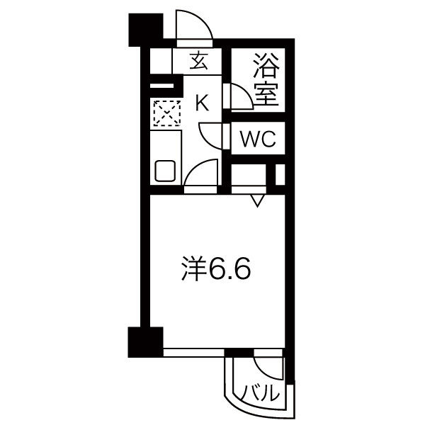 仙台市青葉区錦町のマンションの間取り