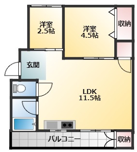 コーポ木の本の間取り