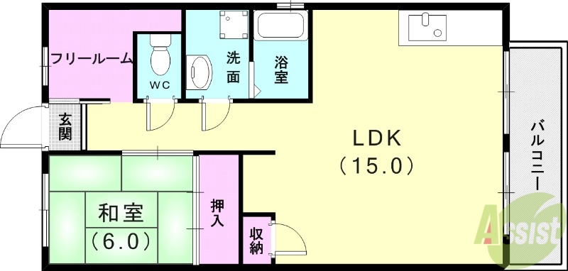 エード白川の間取り