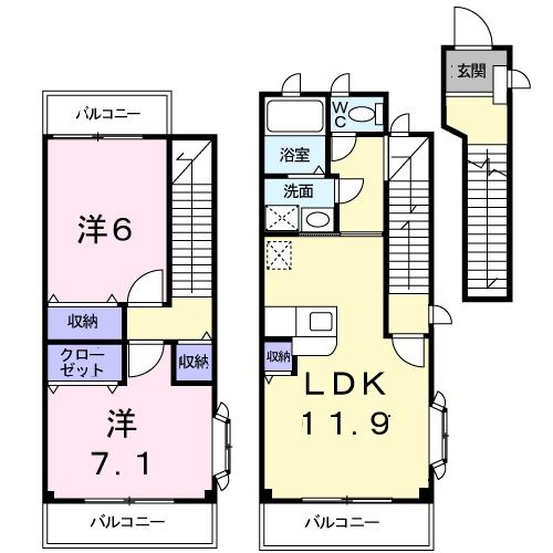 セレッソIII　201の間取り