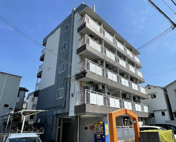 大阪市西淀川区中島のマンションの建物外観