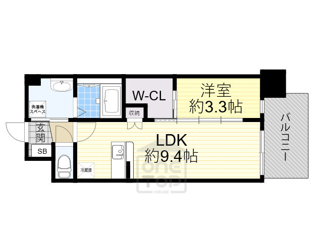 セレニテ江坂ミラクの間取り