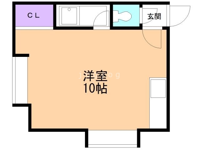 札幌市南区澄川四条のアパートの間取り