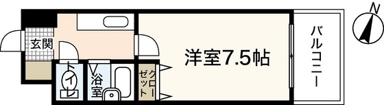 広島市西区小河内町のマンションの間取り