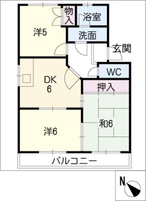 ラフォーレ西沢の間取り