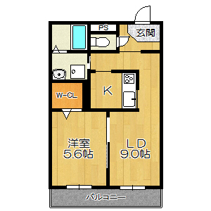 シャーメゾン田川の間取り