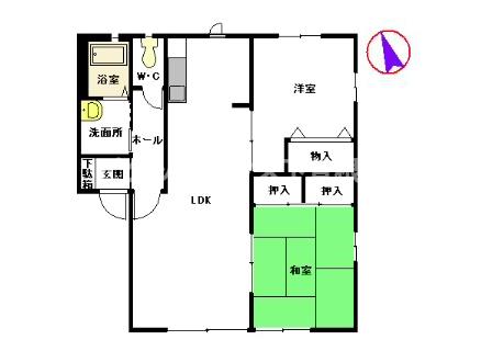 アヴェニールパルク21IIＡ棟の間取り